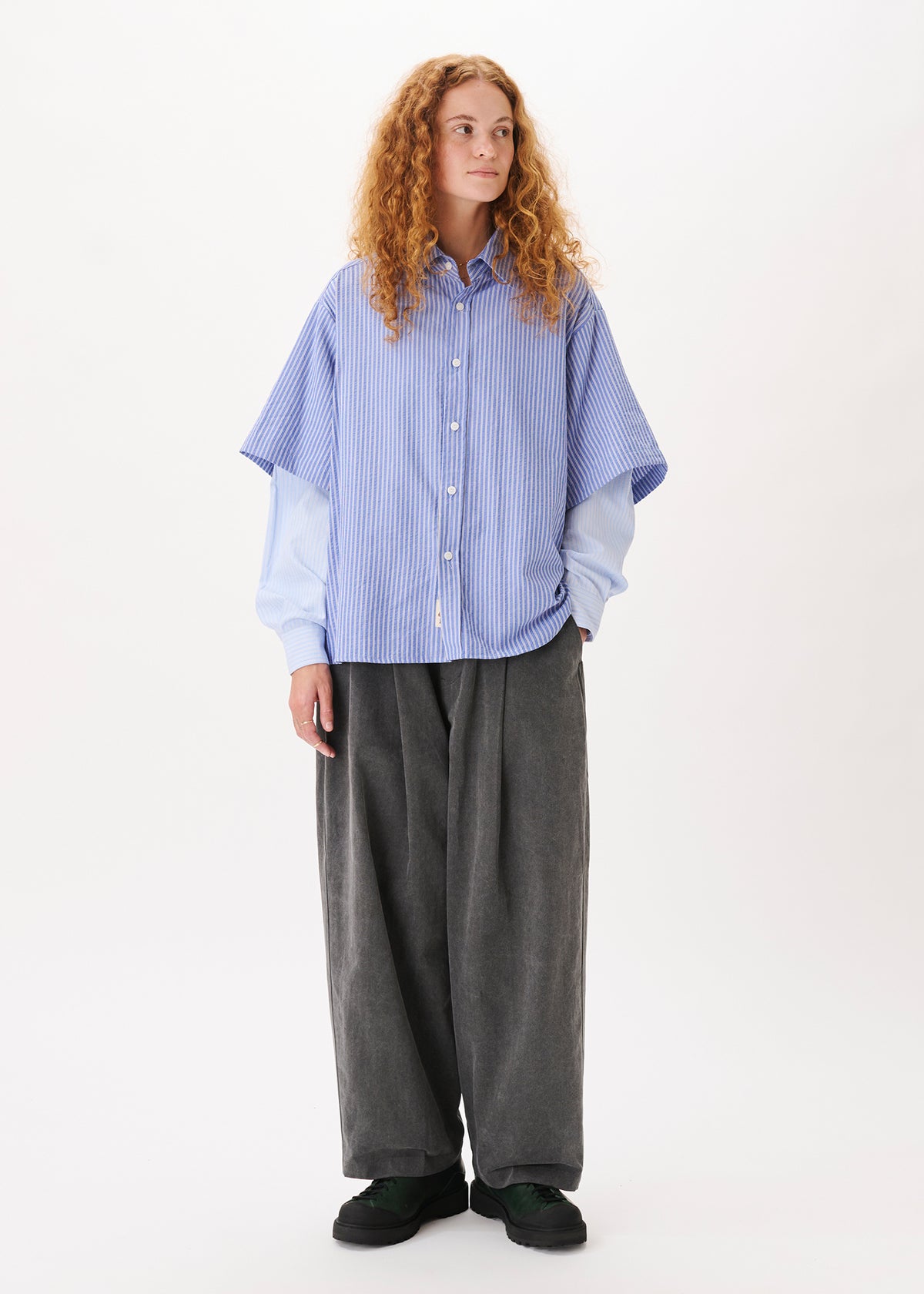 Button Up Layered Shirt