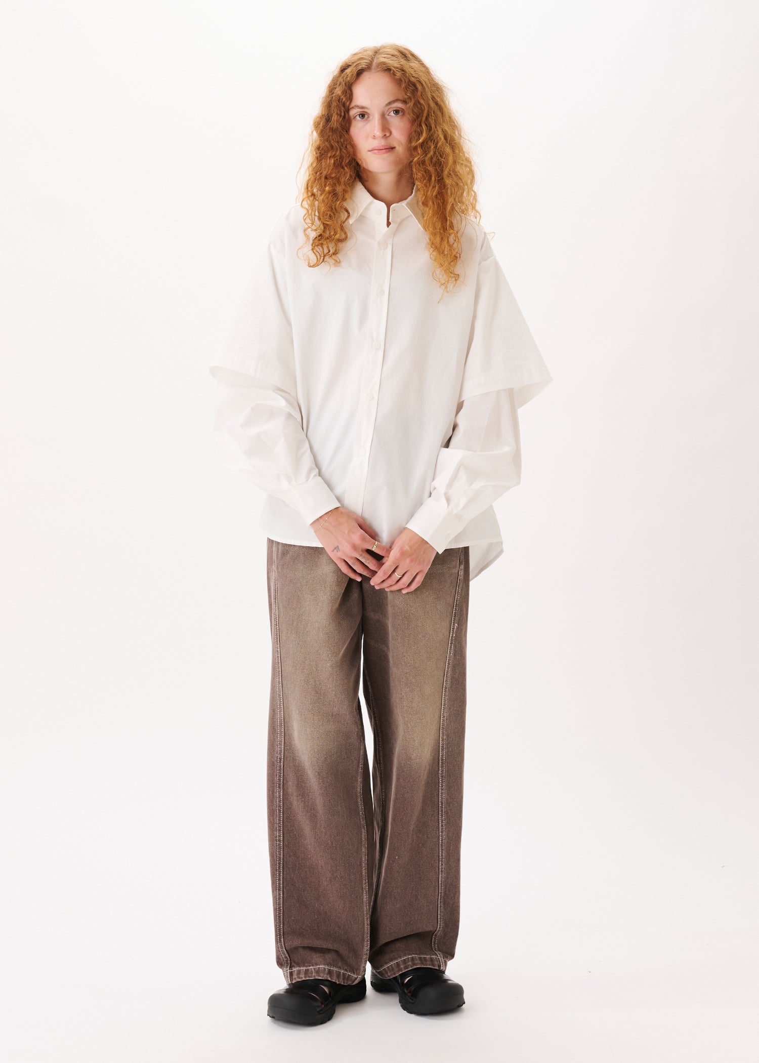Button Up Layered Shirt