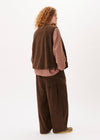 Gilet à poches en velours côtelé