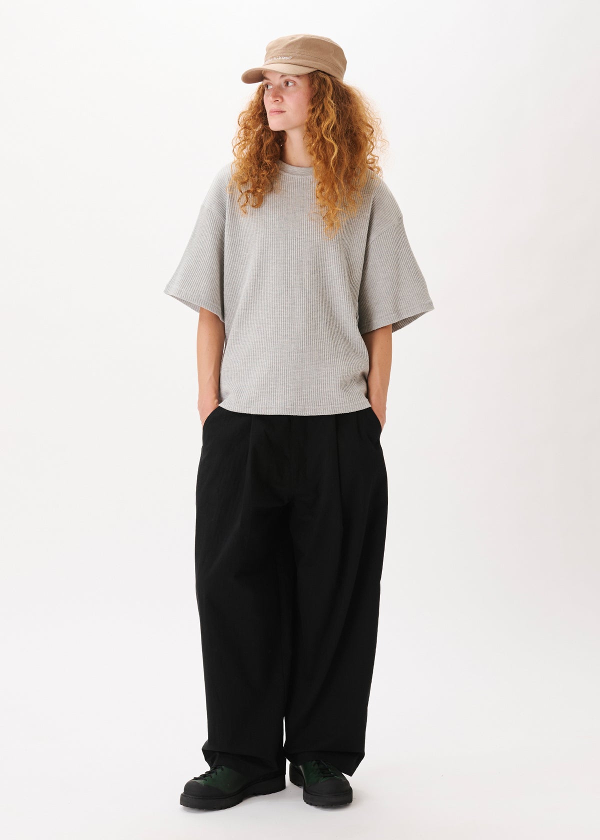Cropped Waffle Tee
