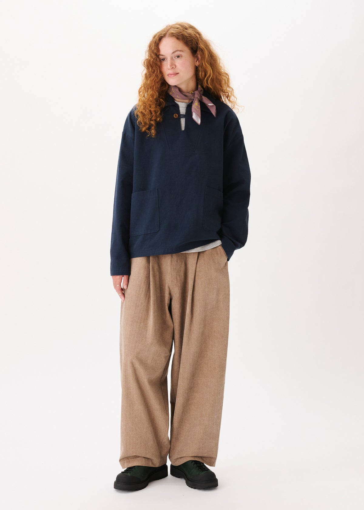 Herringbone Balloon Trousers
