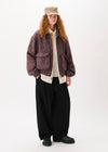 Blouson bomber en tweed