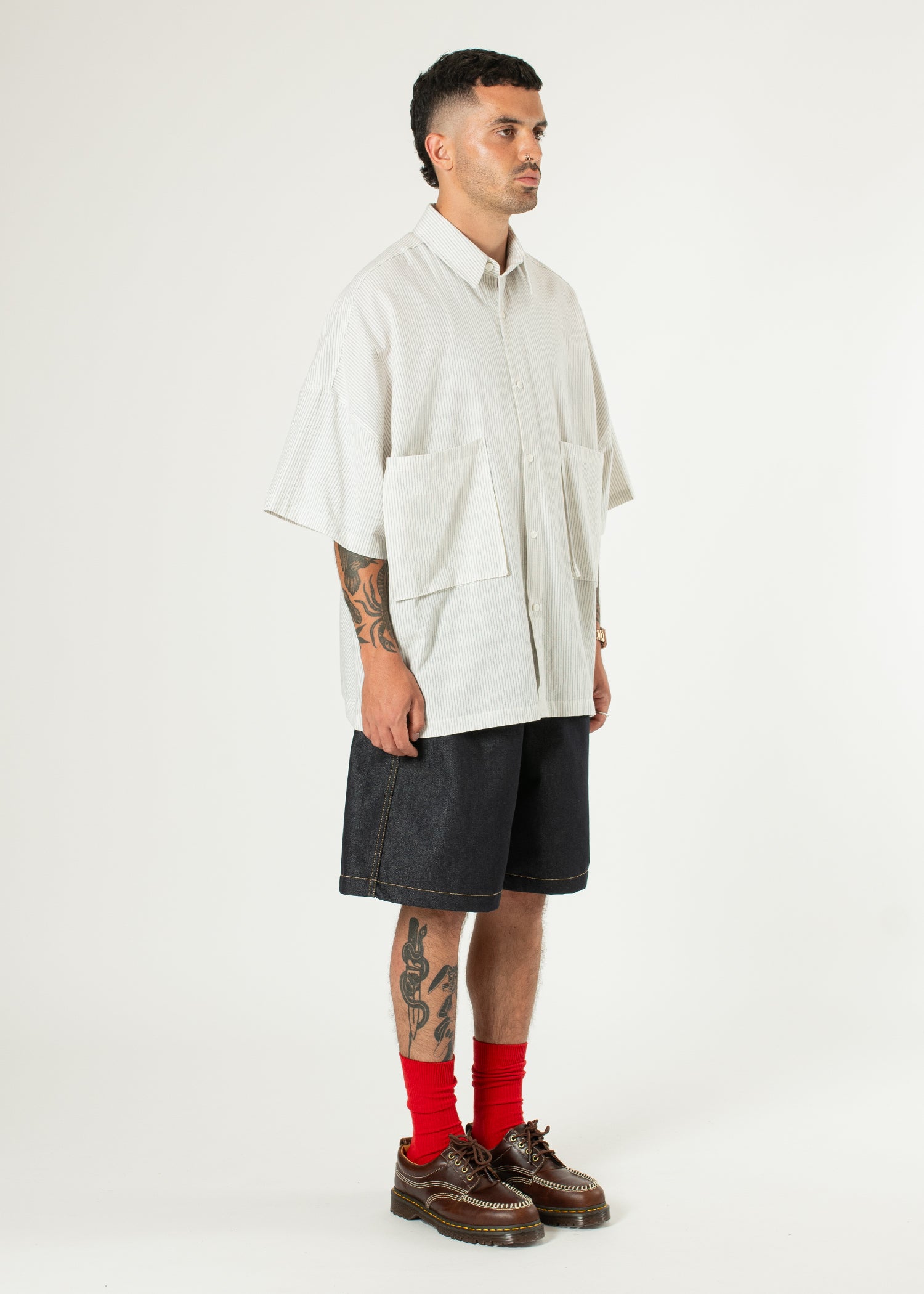 Two-pocket Big Shirt