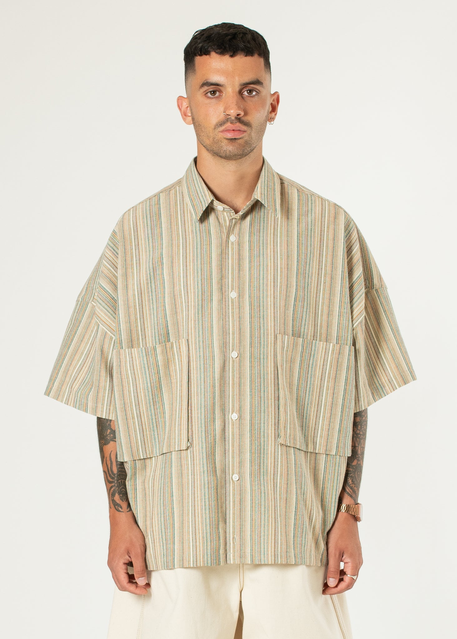 Two-pocket Big Shirt