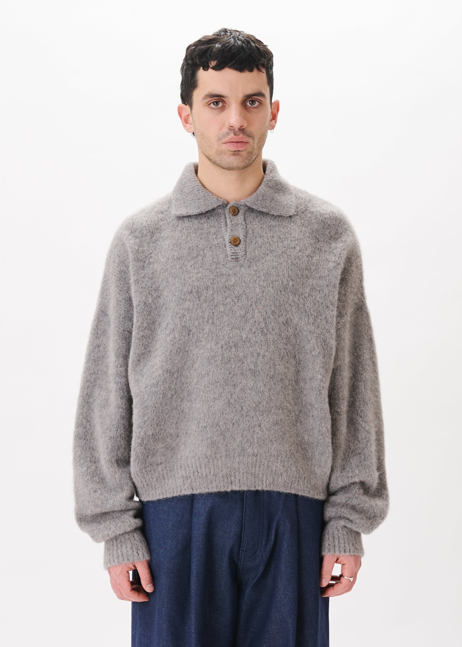 L′Appartement/ハーヴェルスタジオLINEN POLO KNIT AC_Aug132024_NamuProductShots_