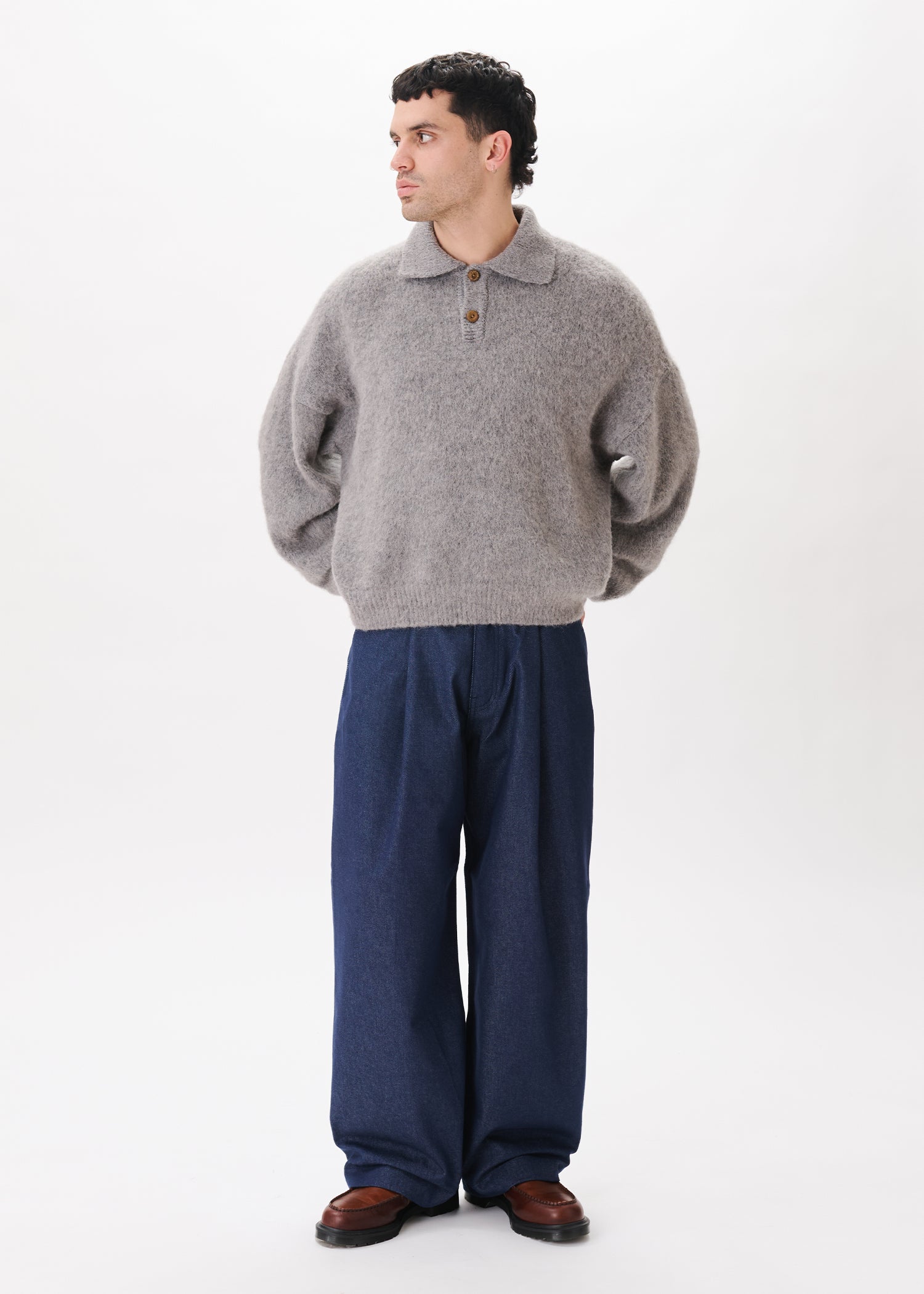 Alpaca Polo Sweater – Estudio Niksen