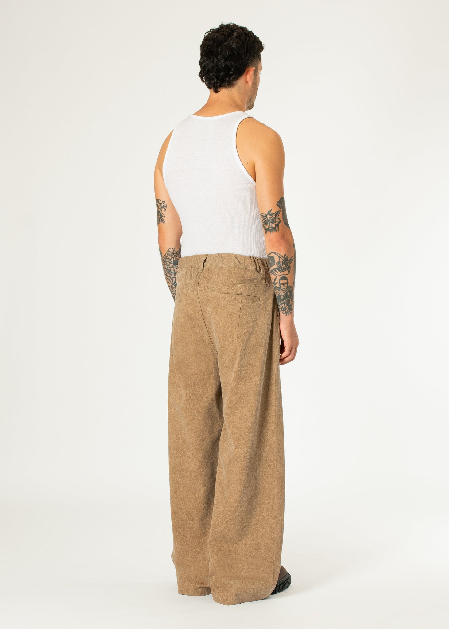 Jean en denim à gros ourlet
