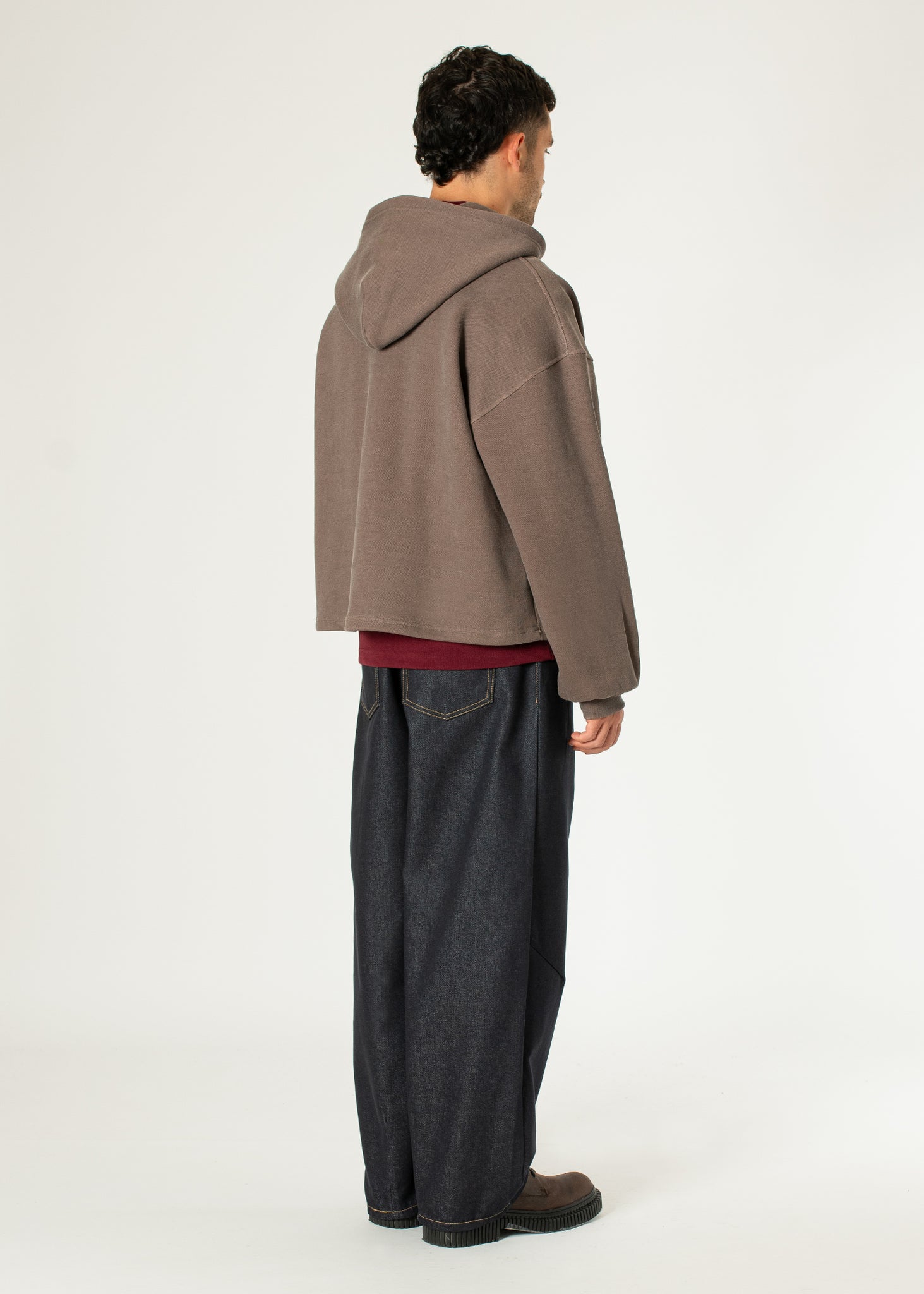 Boxy Zip-up Hoodie