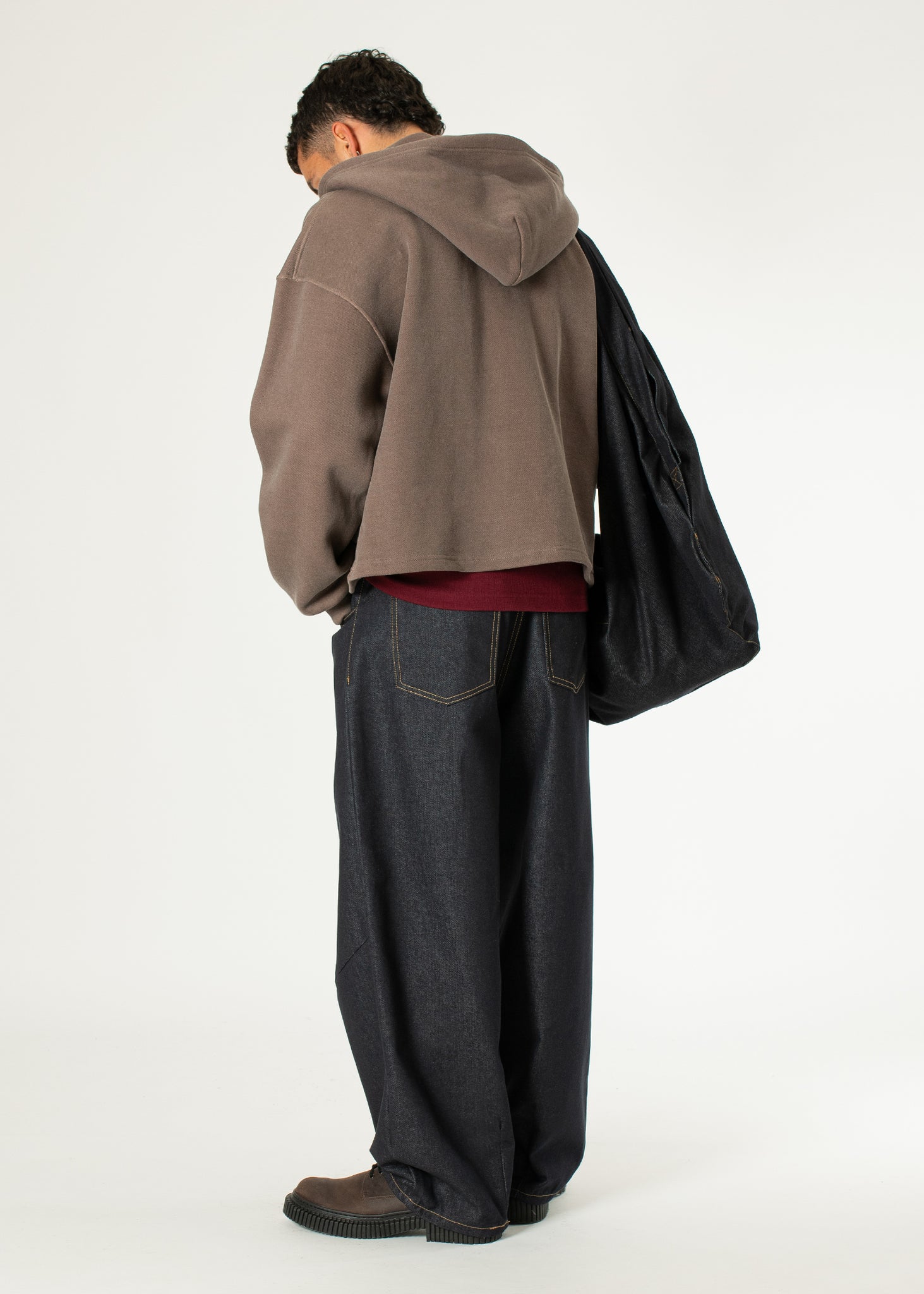 Boxy Zip-up Hoodie