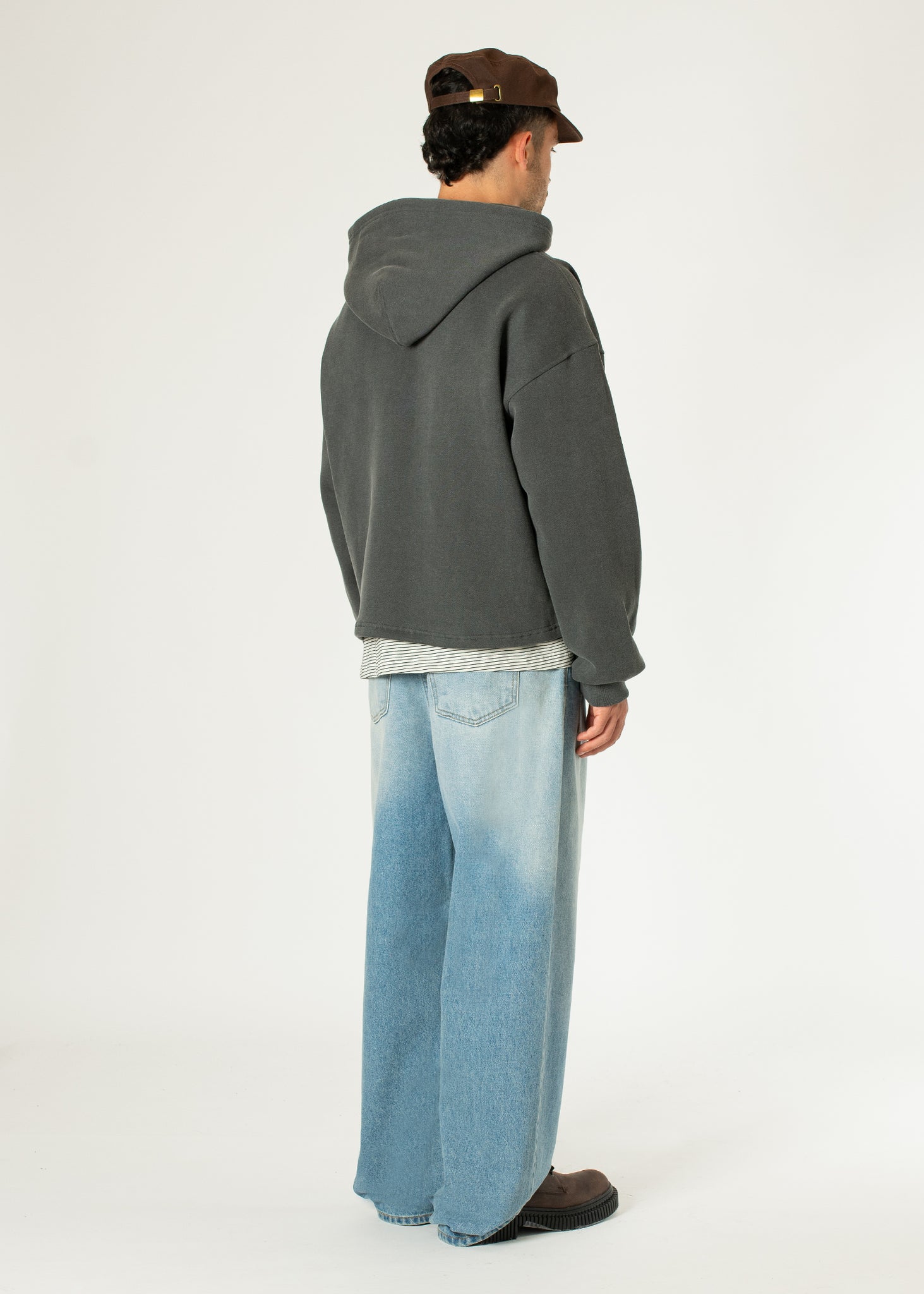 Boxy Zip-up Hoodie