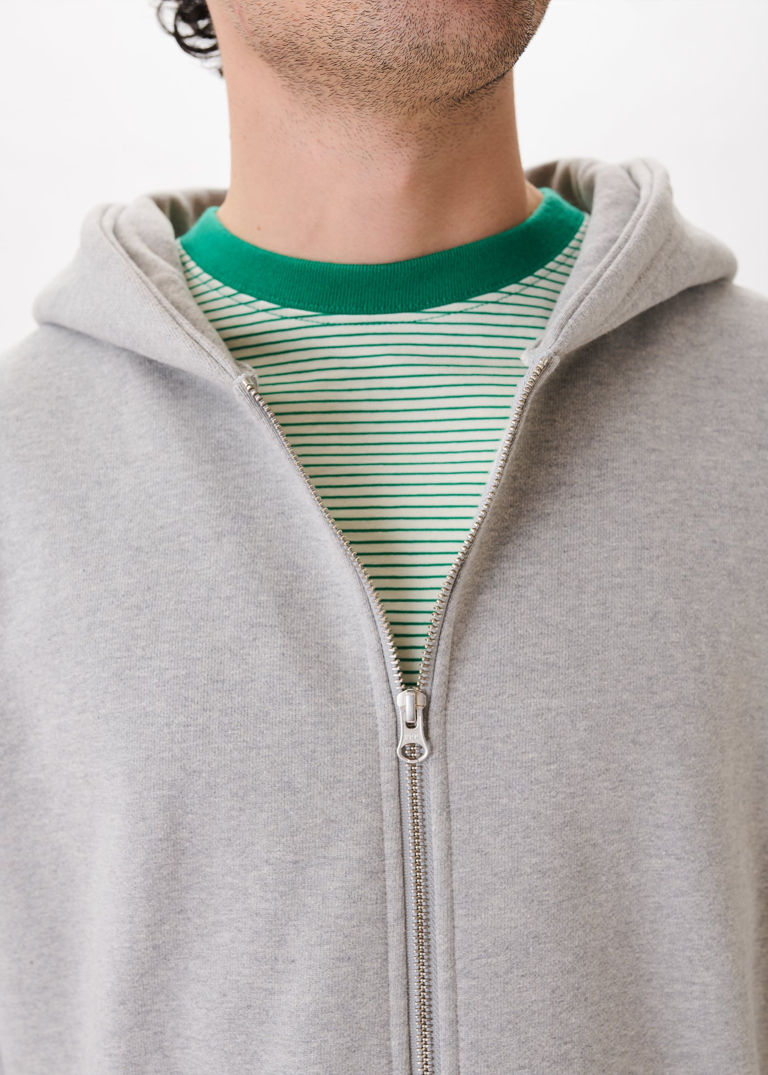 Boxy Zip-up Hoodie