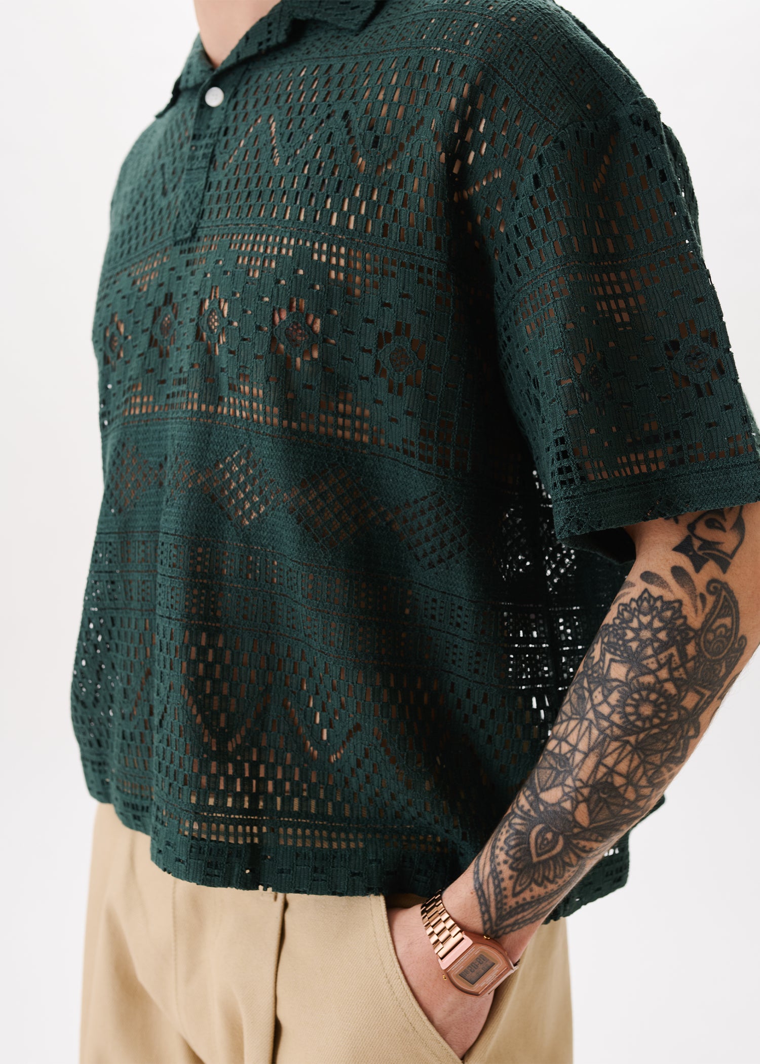 Lace Polo Shirt – Estudio Niksen