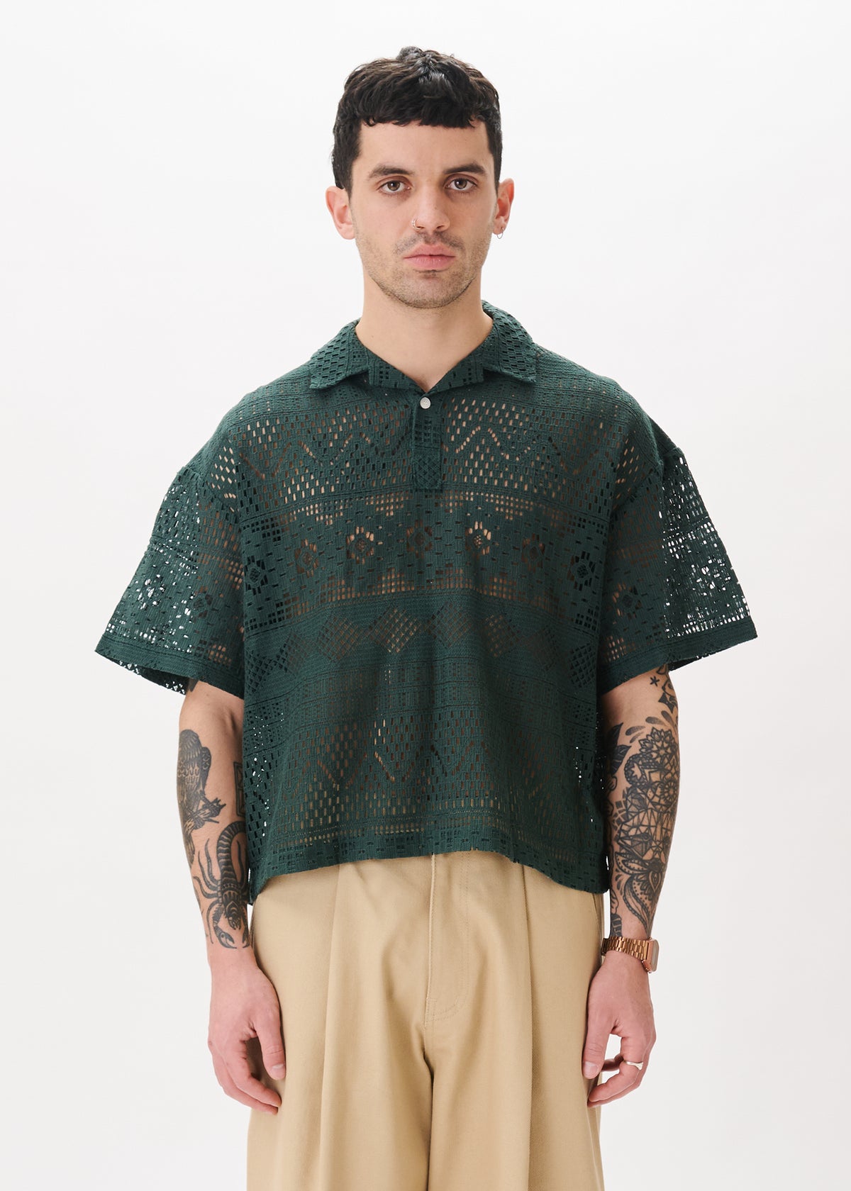 Lace Polo Shirt – Estudio Niksen