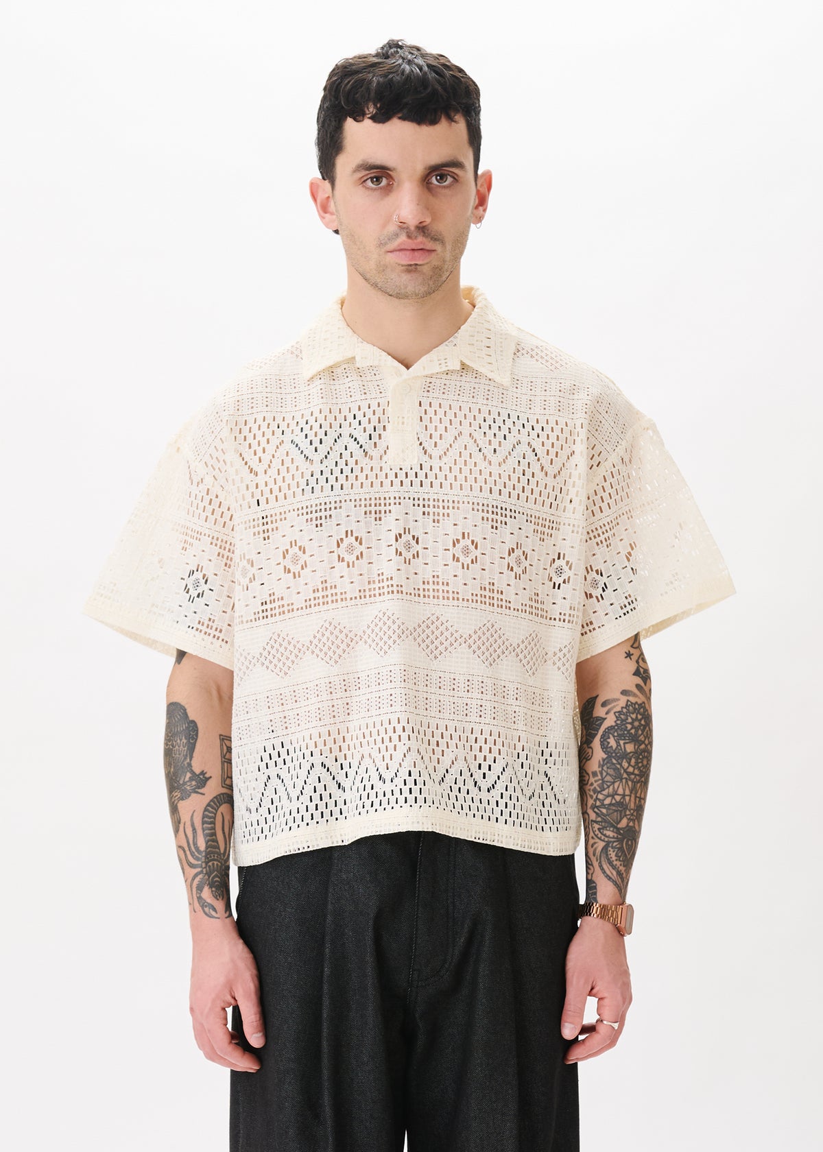 Lace Polo Shirt – Estudio Niksen