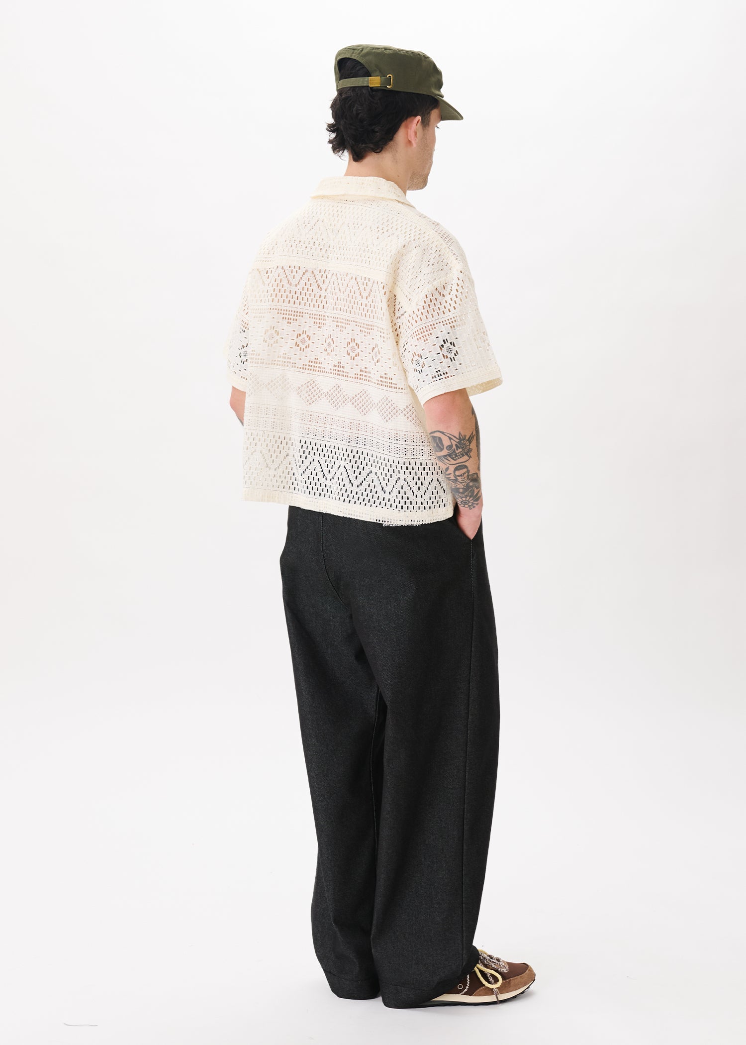 saki☆ 新品Ameri VINTAGE LACE POLO SHIRT Lace Polo Shirt – Estudio Niksen