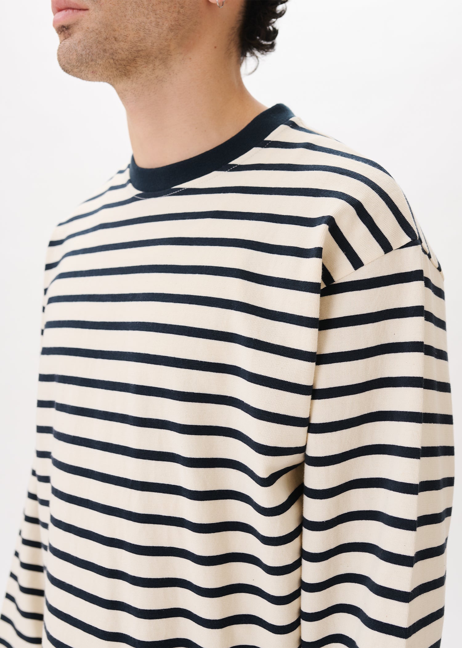 T-shirt à rayures à manches longues