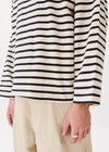 T-shirt à rayures à manches longues