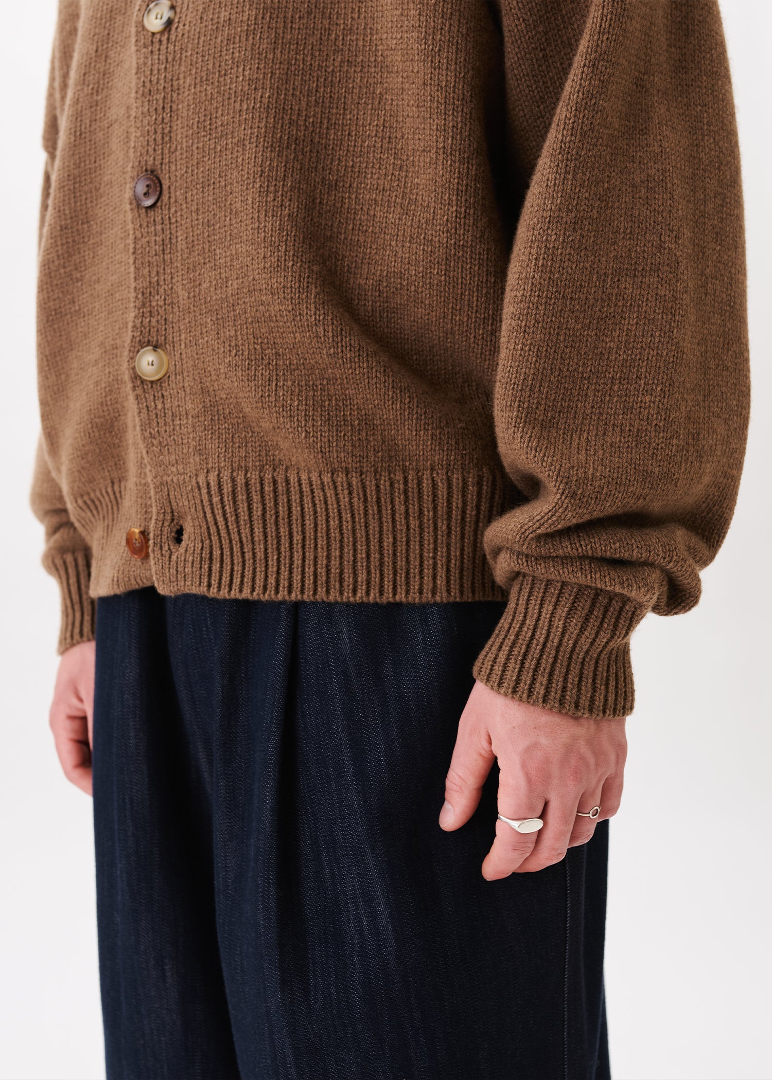 Mismatch Button Cardigan