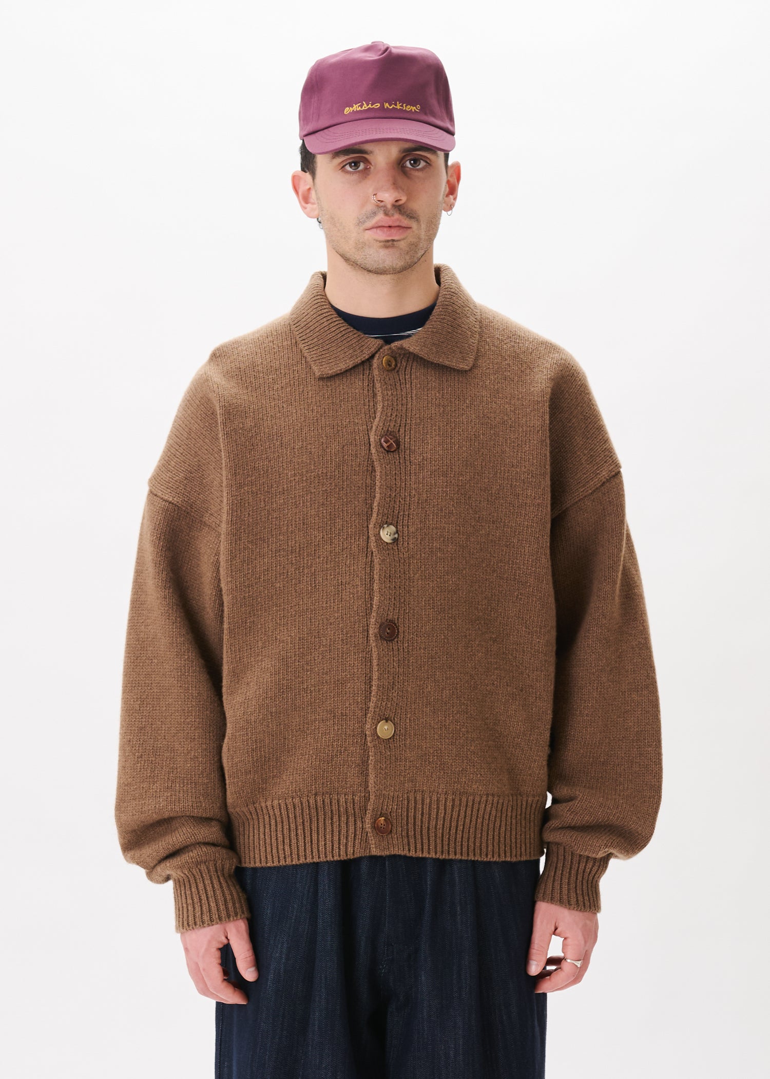 Mismatch Button Cardigan