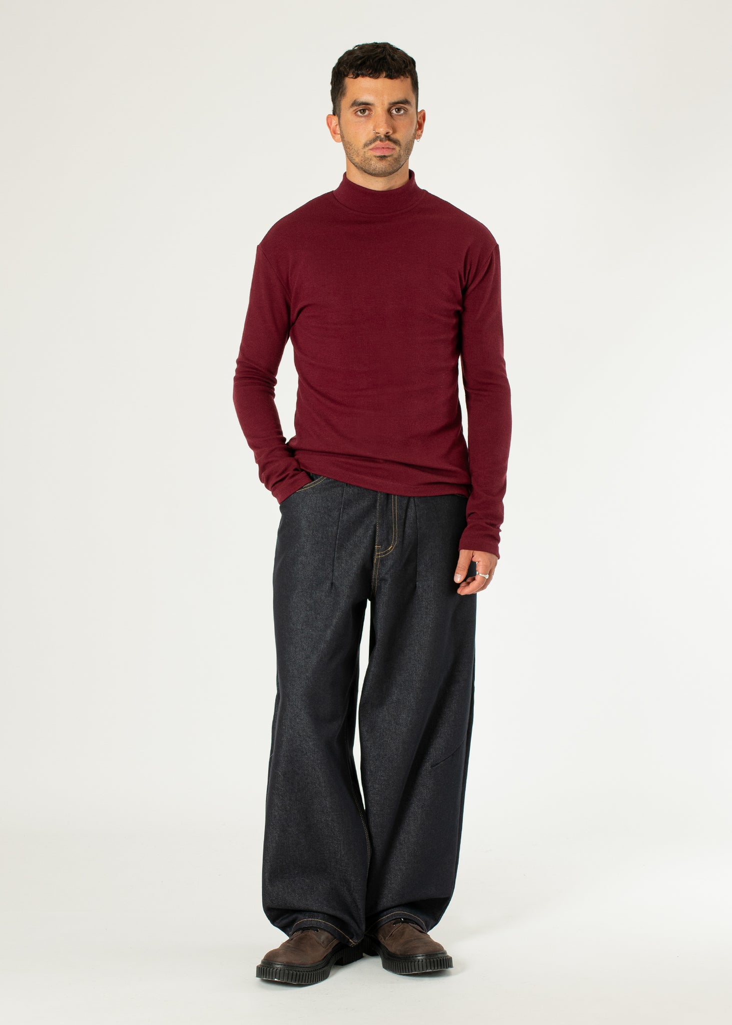Mock-neck Thermal Top