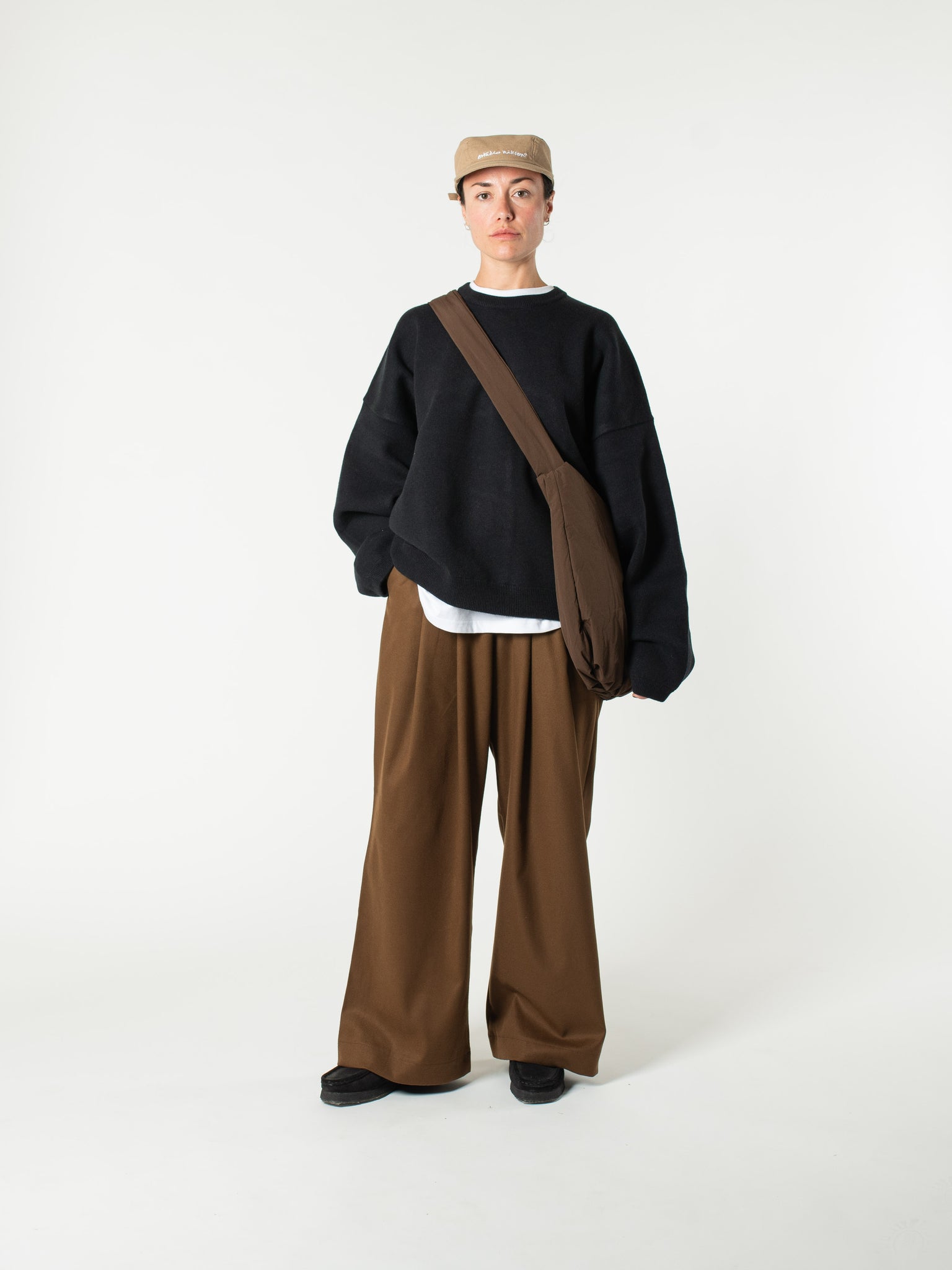 Pintuck Maxi Trousers