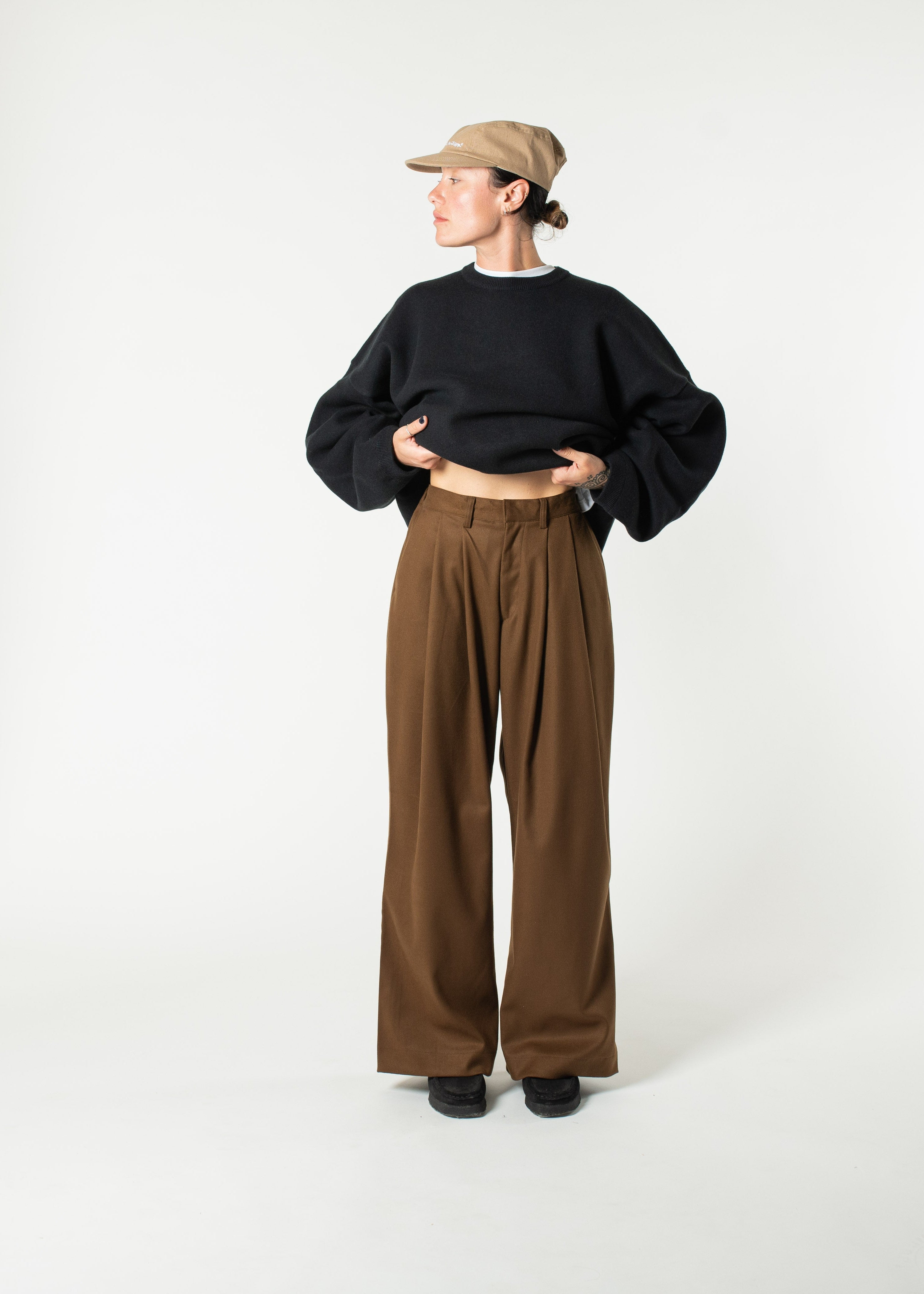 Pintuck Maxi Trousers – Estudio Niksen
