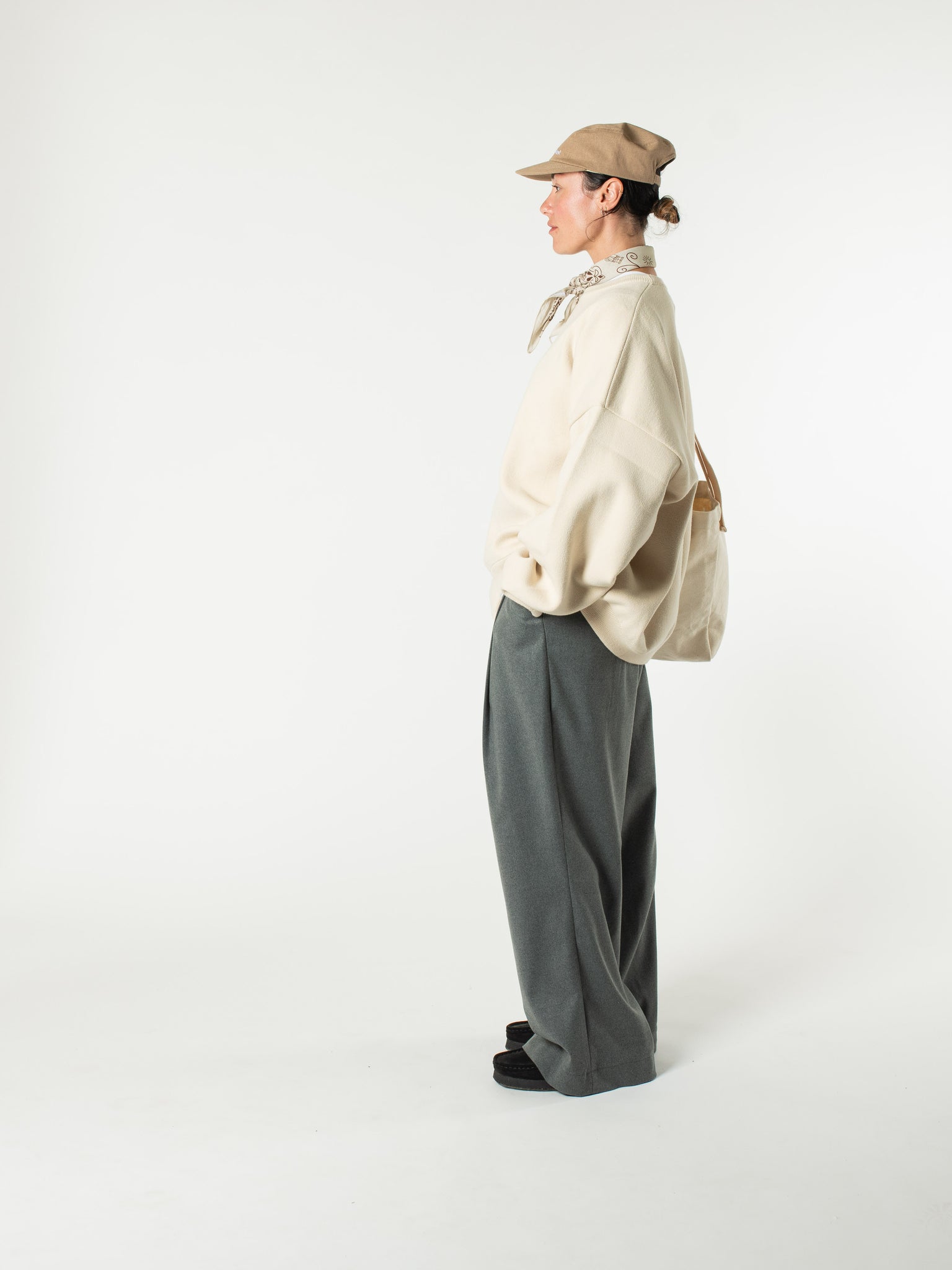 Pintuck Maxi Trousers