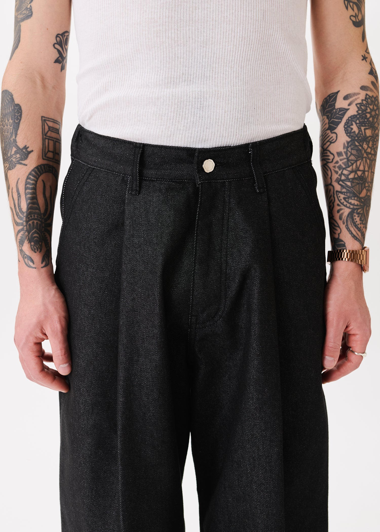 Pintuck Wide Jeans – Estudio Niksen