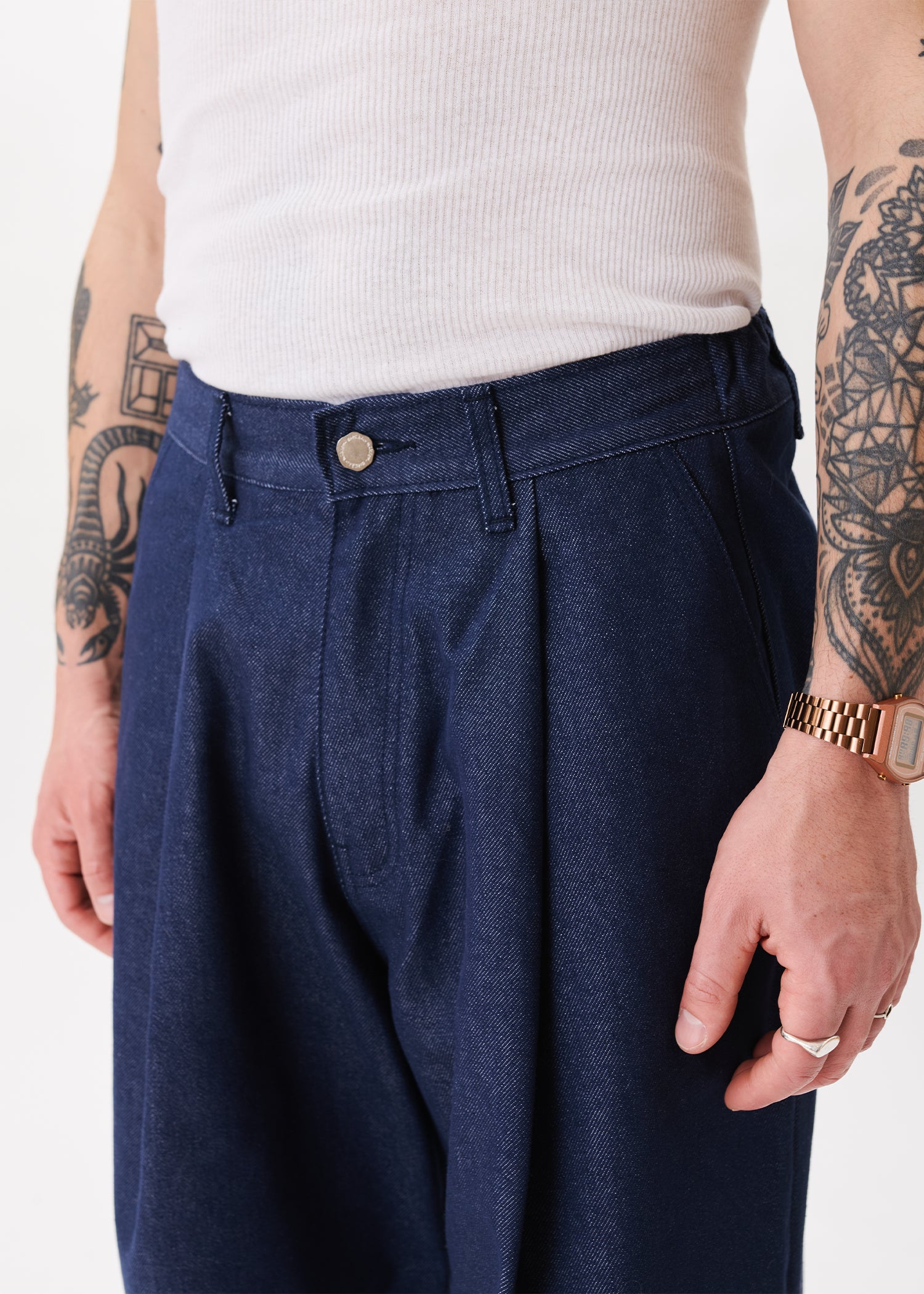 Pintuck Wide Jeans – Estudio Niksen
