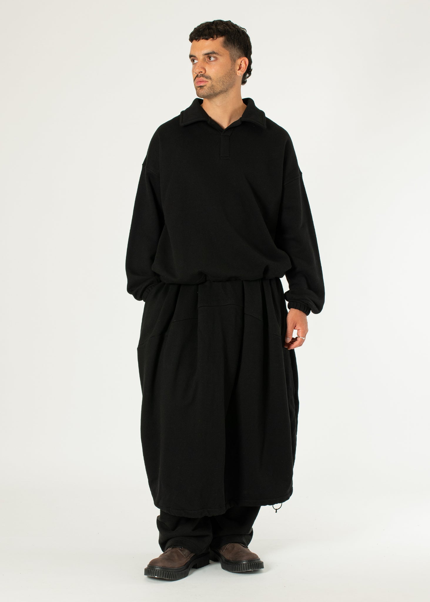 Pintuck Jogger Skirt