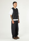 Raw Denim Wide Vest