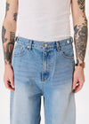 Side-button Denim Jeans