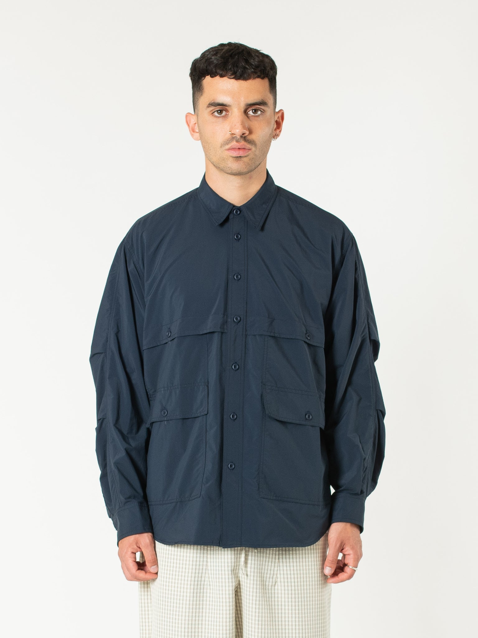 Four-Pocket Nylon Shirt