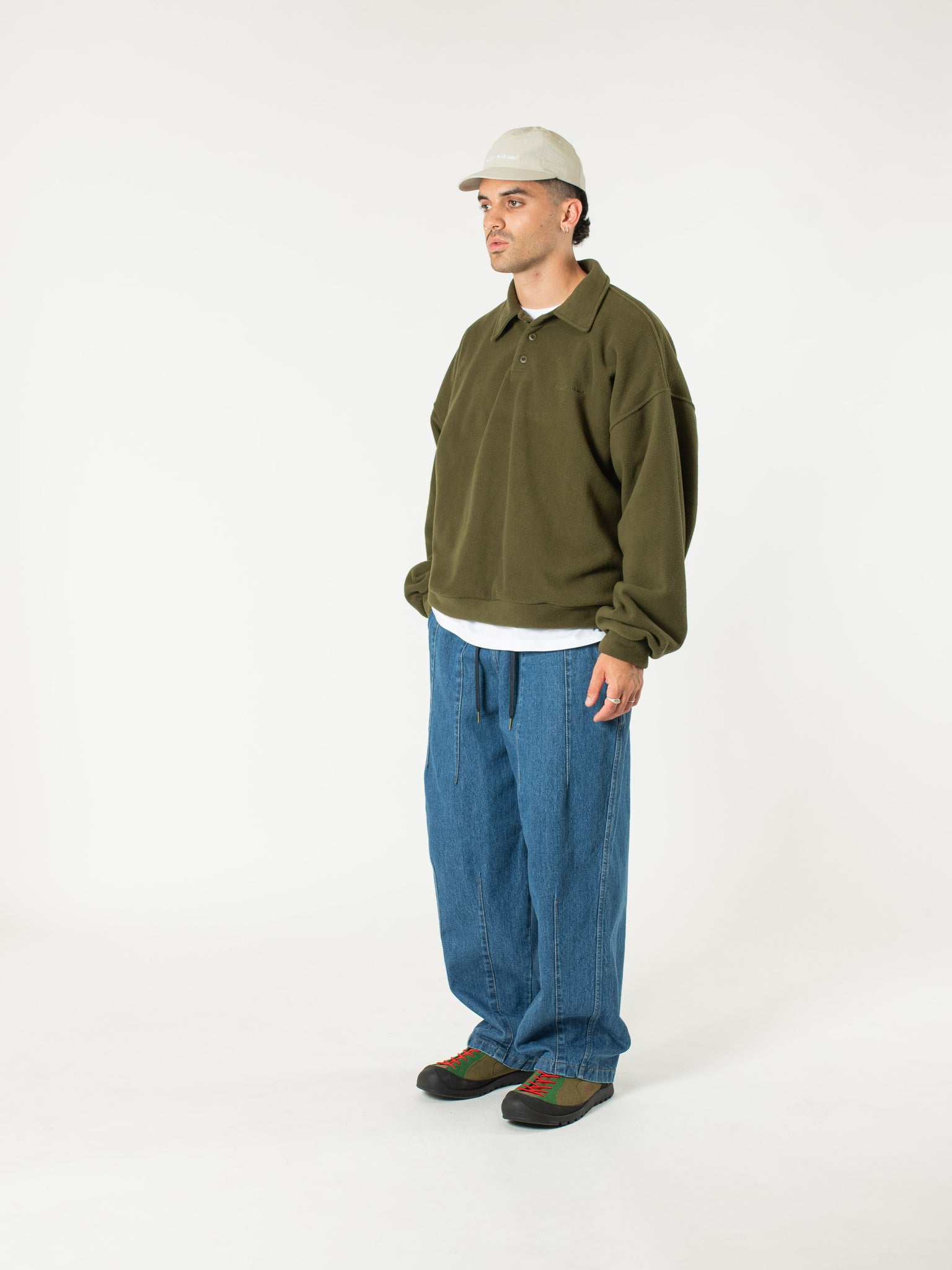 Fleece Polo Sweater