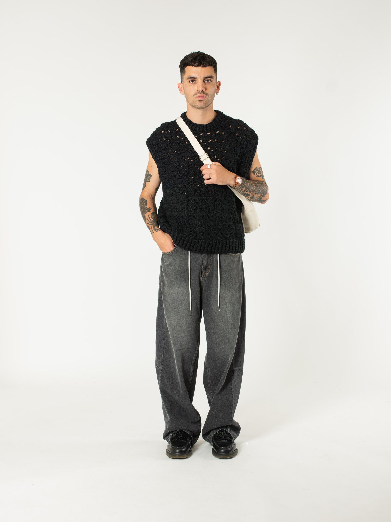 Heavy-gauge Crochet Vest