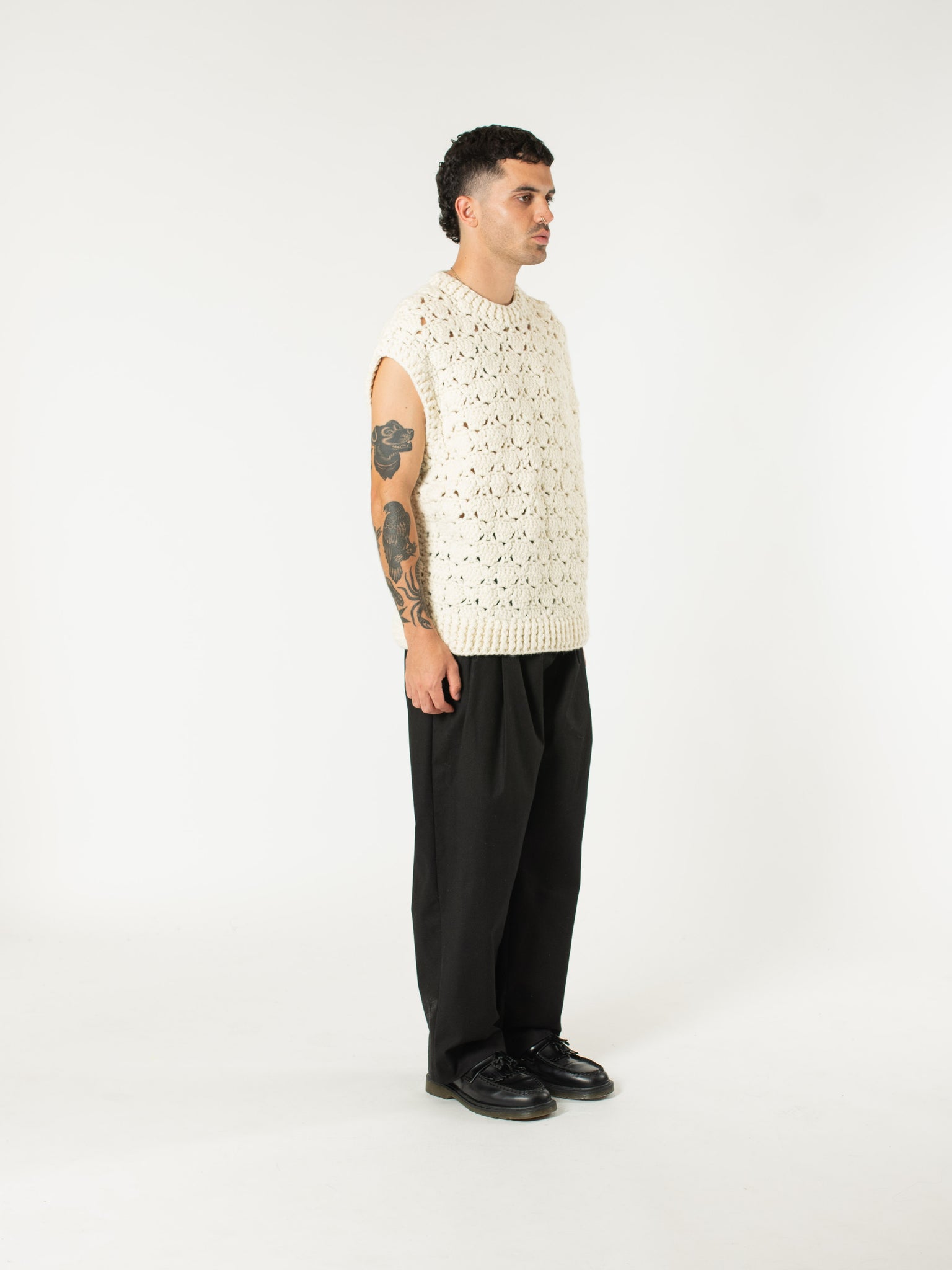 Heavy-gauge Crochet Vest