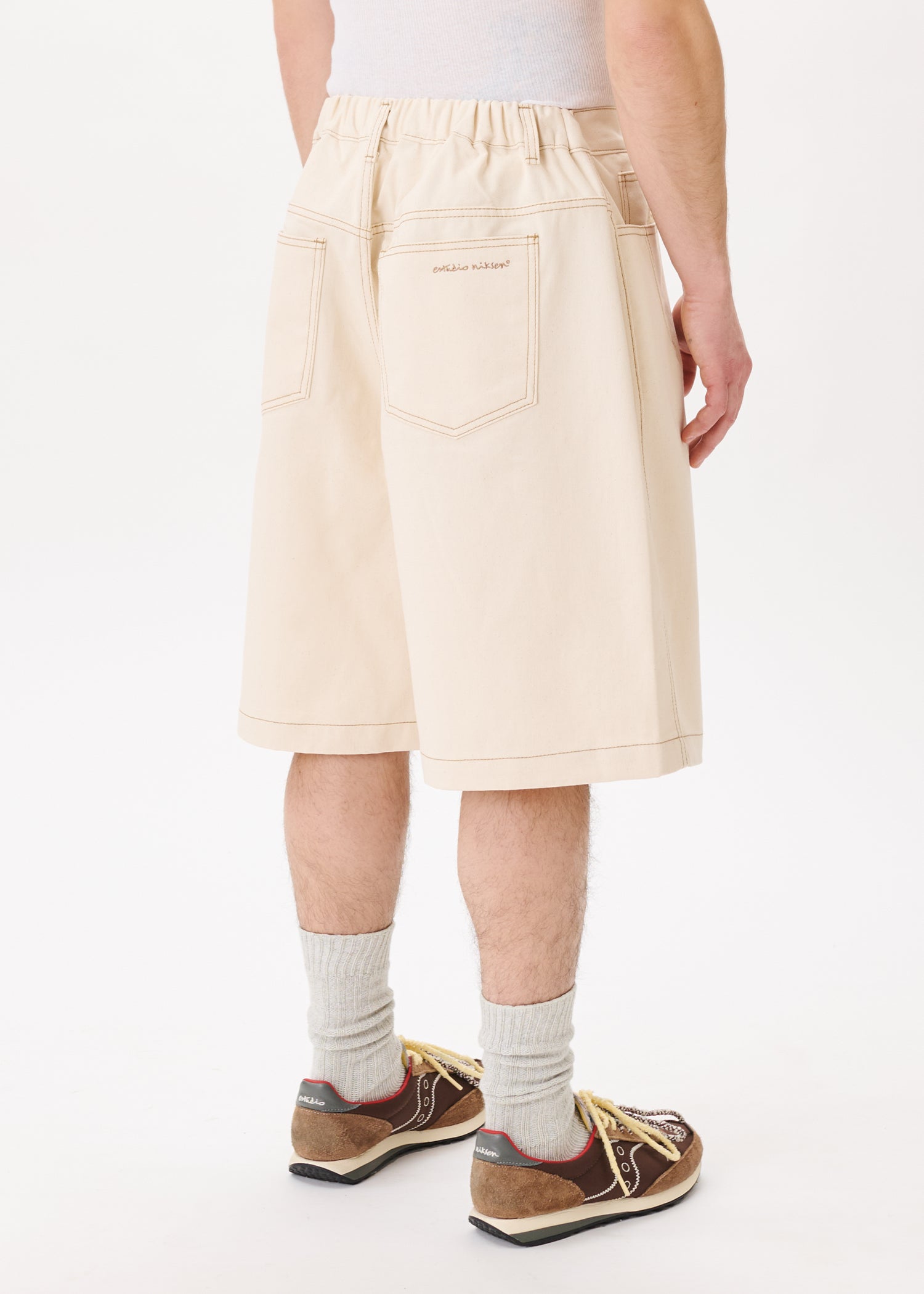 Half-dart Raw Denim Shorts – Estudio Niksen