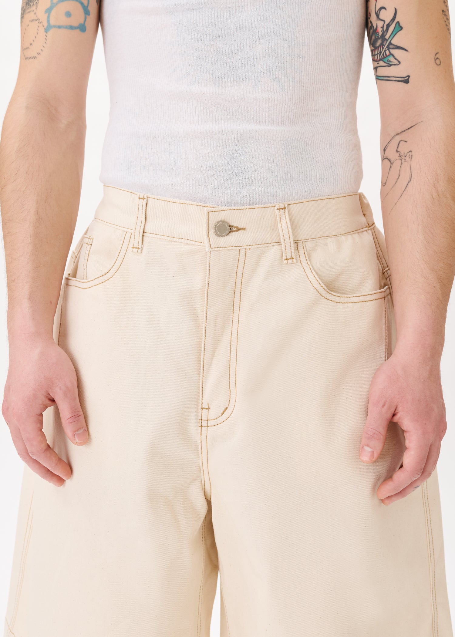 Half-dart Raw Denim Shorts – Estudio Niksen