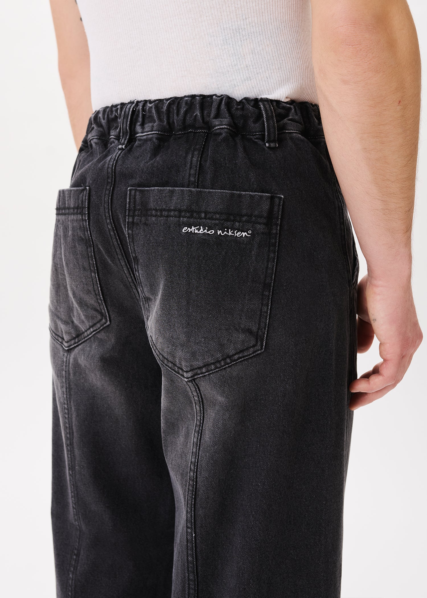 nicHis Jeans (Black)★新品・未使用 In-stitch Denim Jeans – Estudio Niksen