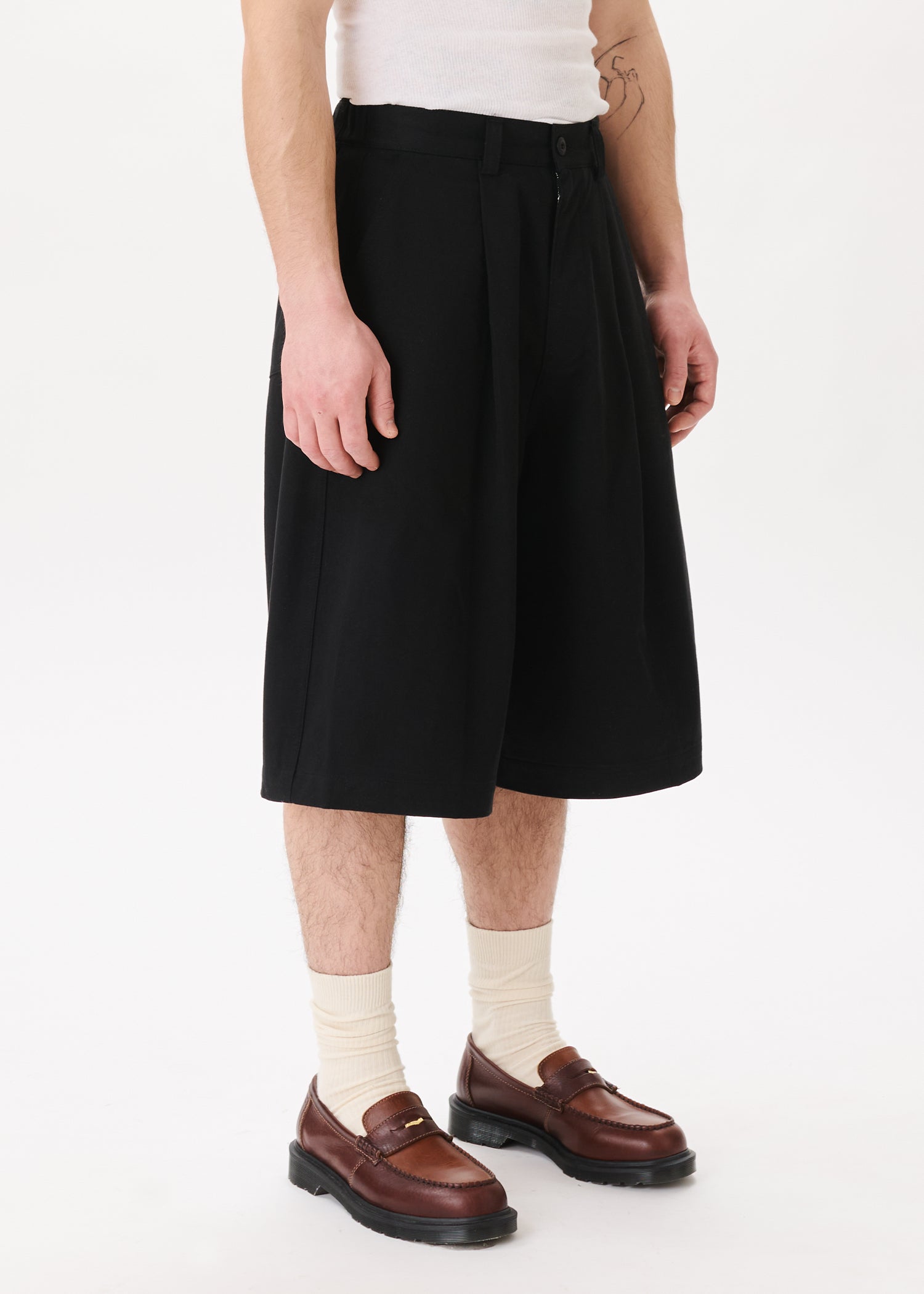 Pintuck Wide Shorts
