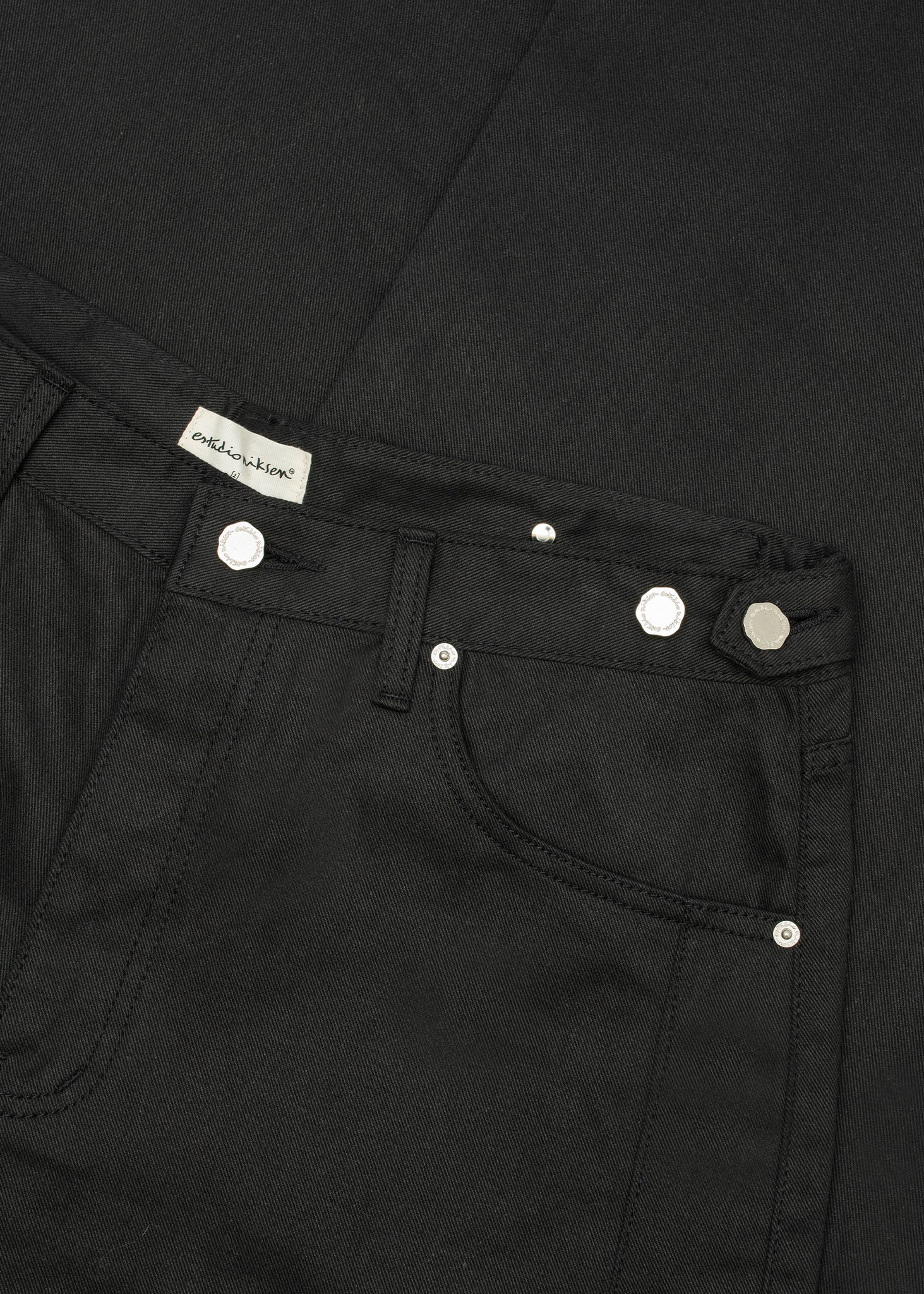 Side-button Denim Jeans