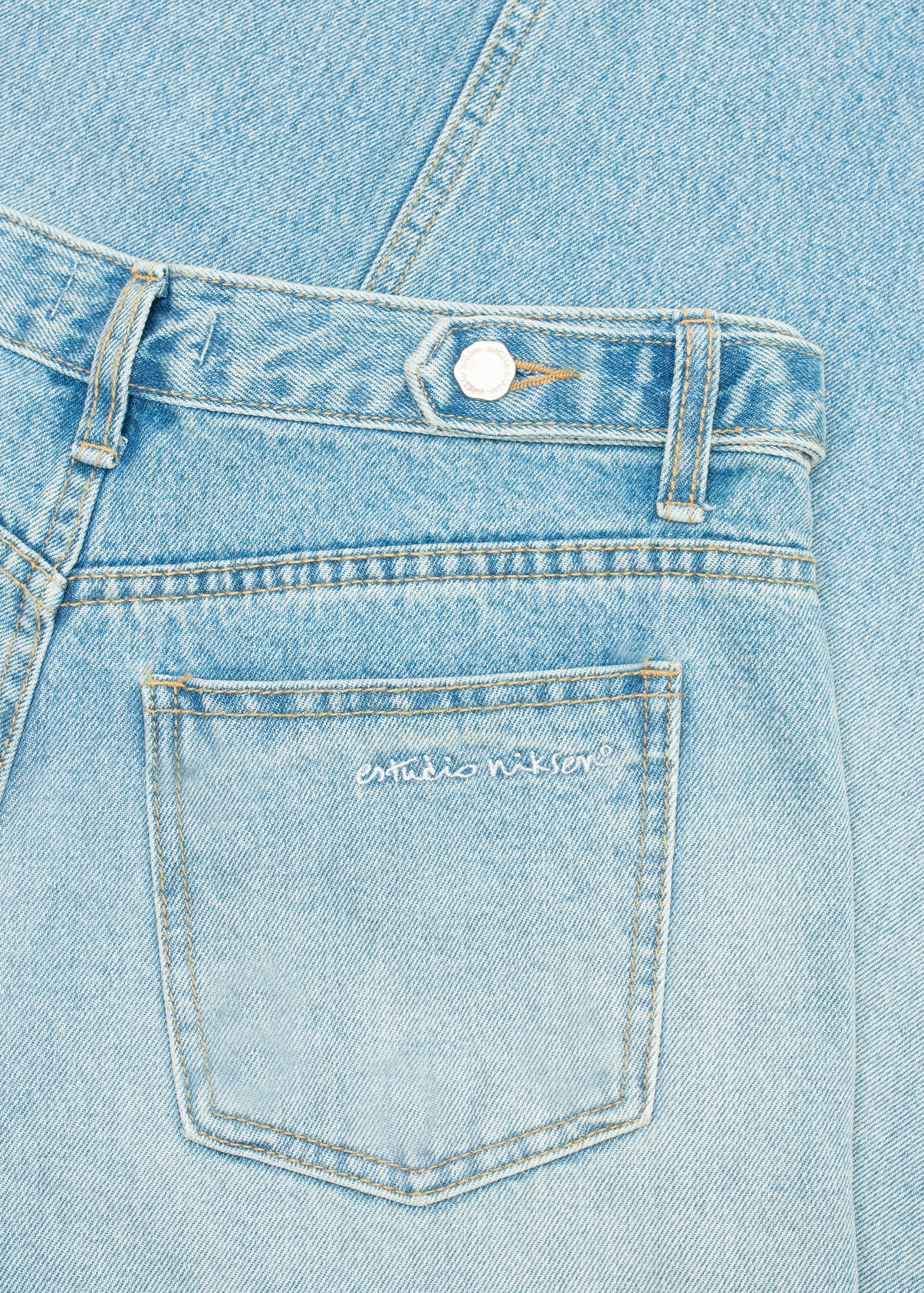 Side-button Denim Jeans