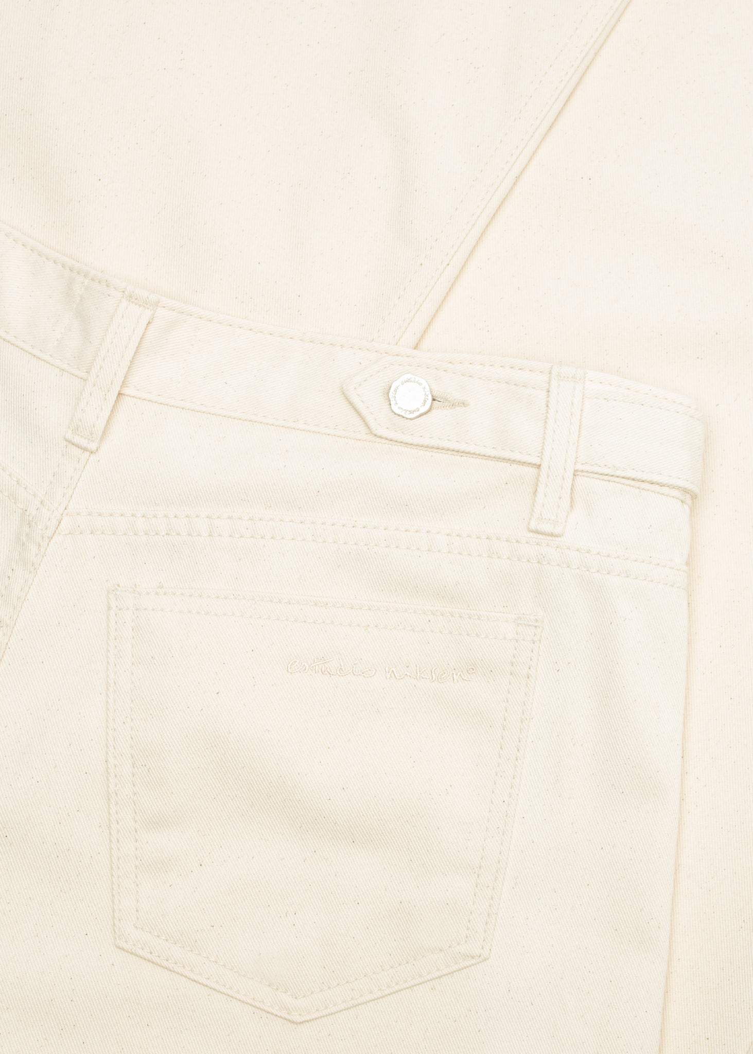 Side-button Denim Jeans