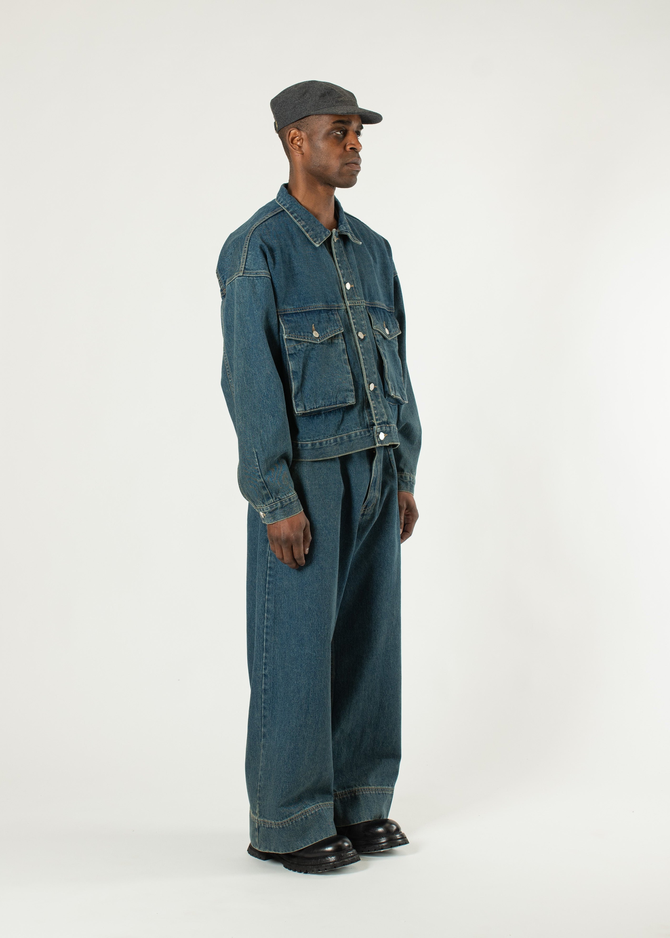 DENIMS 12inch アナログレコード A.PRESSE - アプレッセ 2026 STYLE1 Vintage Denim Logger Pants