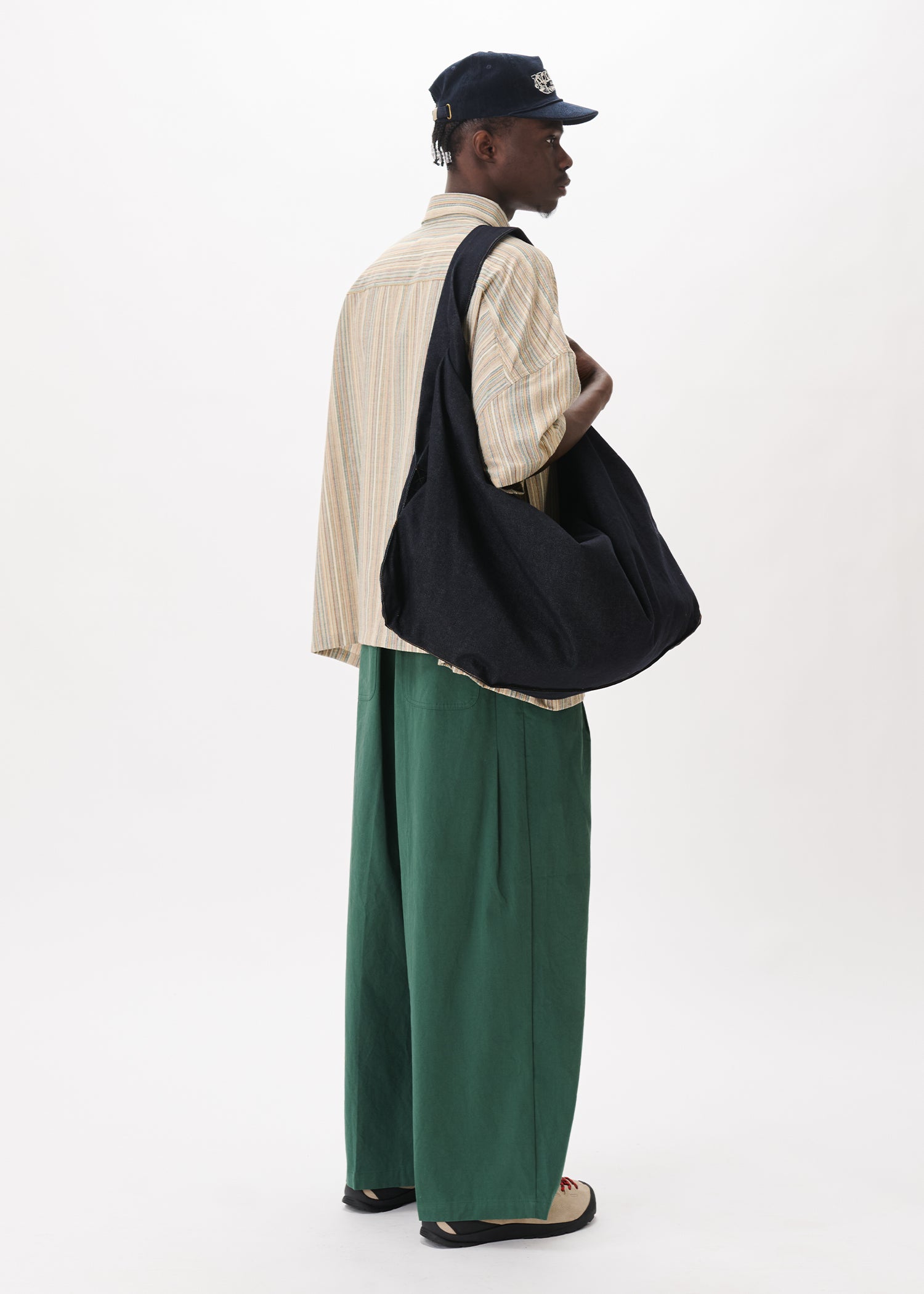 Back-pleat Cotton Trousers