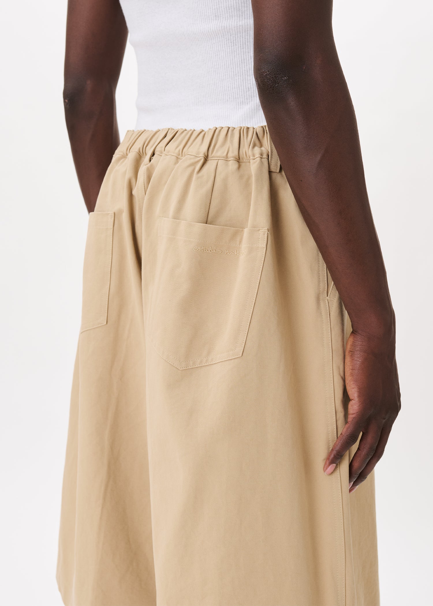 Shorts large à plis