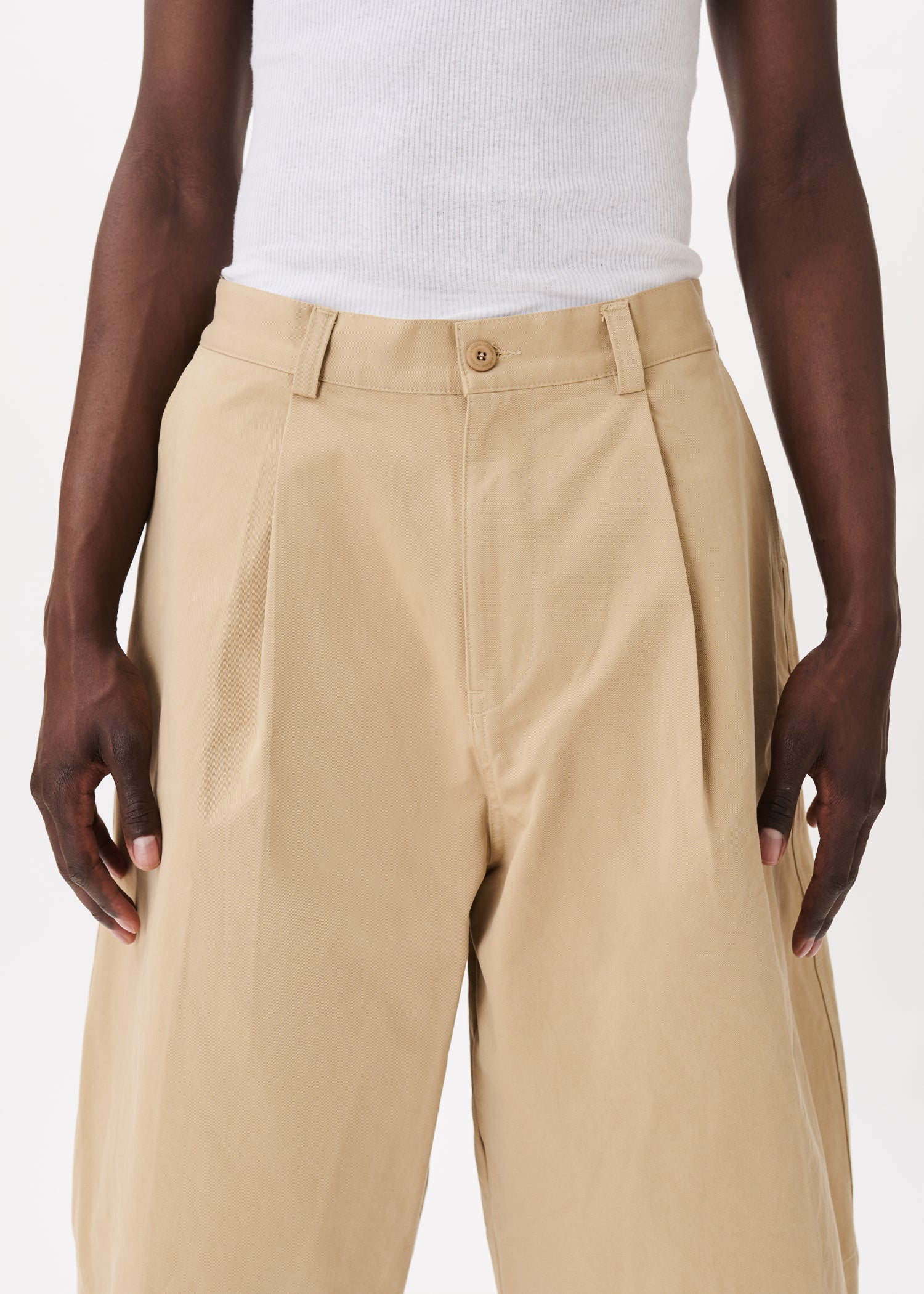 Shorts large à plis
