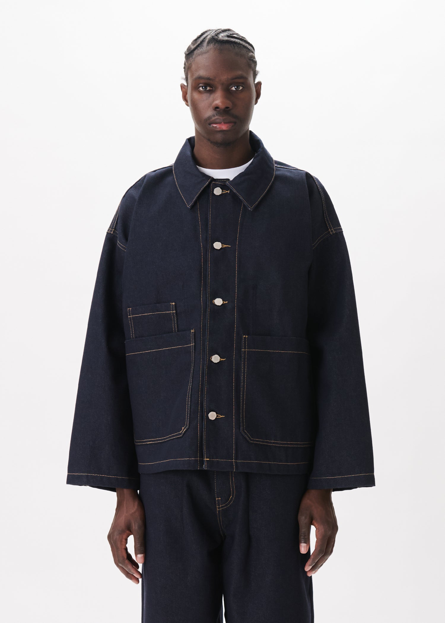 Raw Denim Chore Jacket