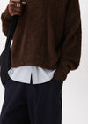 Pull polo en alpaga