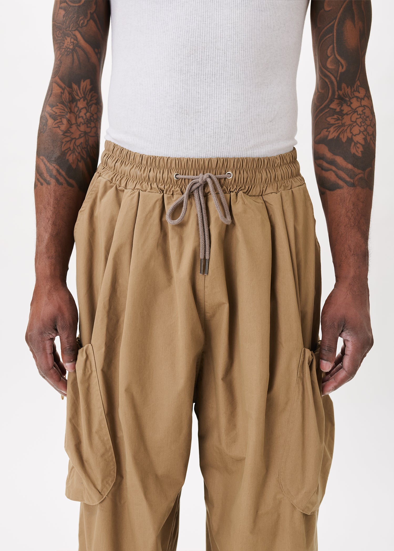 Bungee-strap Cargo Pants